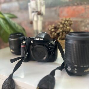 Nikon D5200 with Lenses & camera bag
